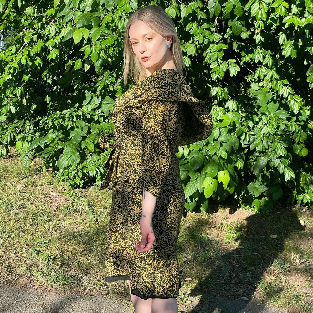 Apiece Apart One Shoulder Yellow Print Dress